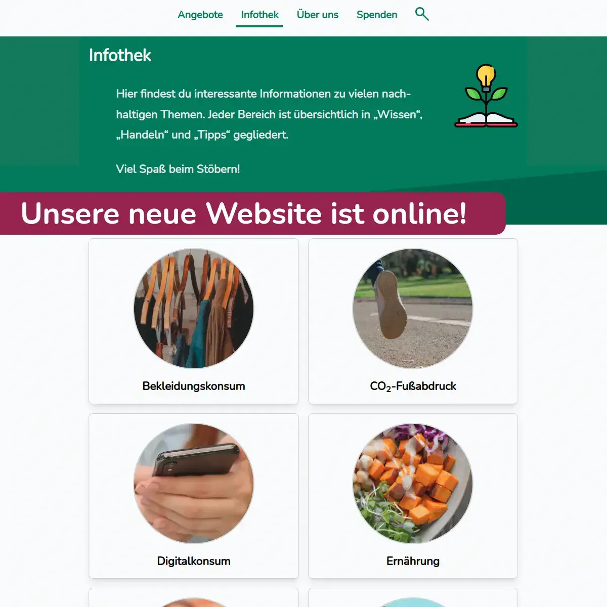 Unsere neue Website ist online!